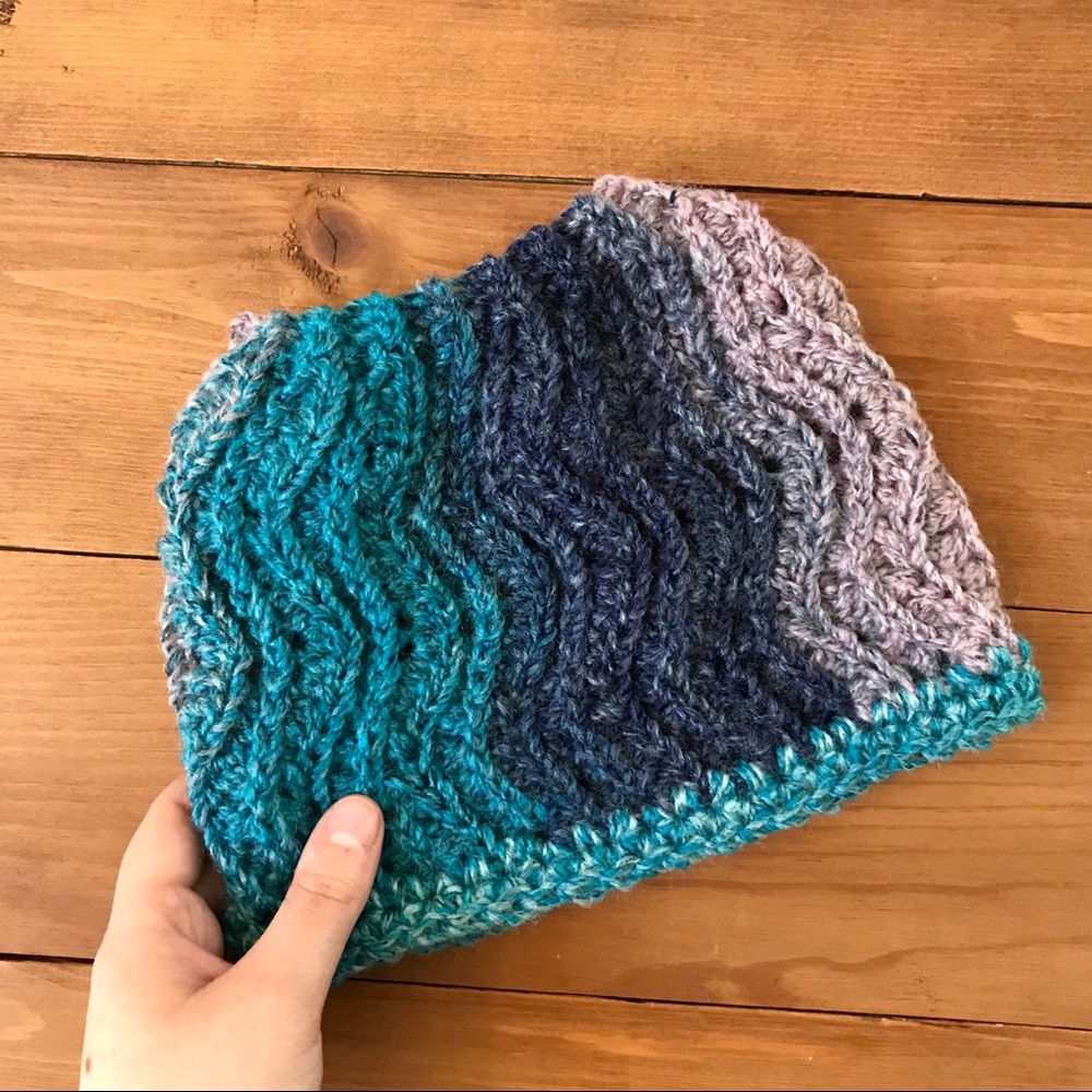 Crochet Messy Bun Ponytail Hat